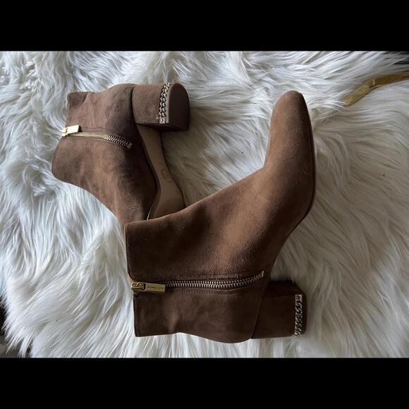 Michael Kors Shoes - Sabrina Chain Embellished Suede bootie by Michael Kors size 7.5